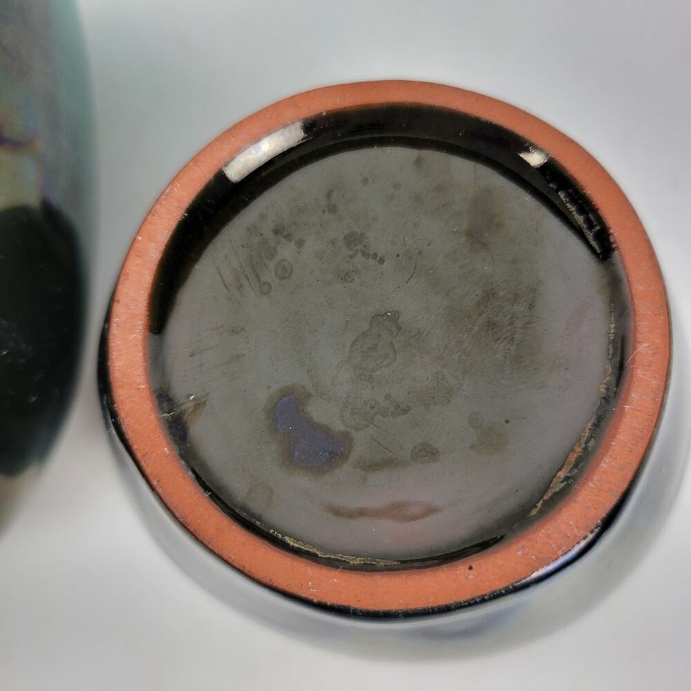 Vintage Blue Mountain Pottery Table Set Green Drip Glaze Ceramic Set of 4 - Picture 6 of 16